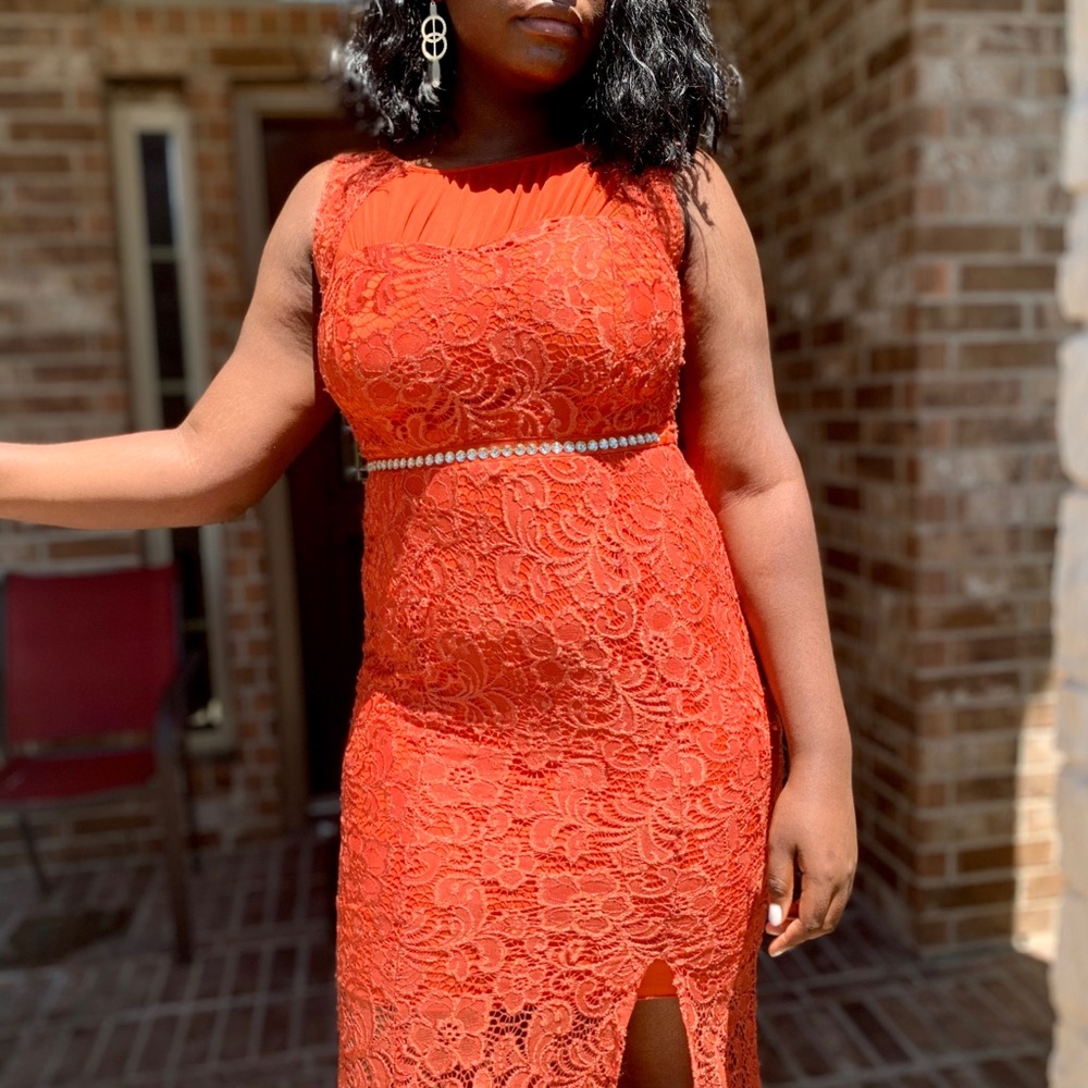 Orange dress